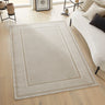 Consept Looms Olivia OLI101 Framed Border Cream Beige Traditional Bordered Modern Rug - 120 x 180 cm (3'11"x5'11")