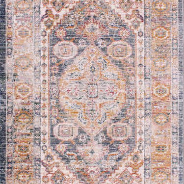 Nova 8879 Traditional Vintage Soft Rug Hallway Runner in Blue , Cream White and Terra