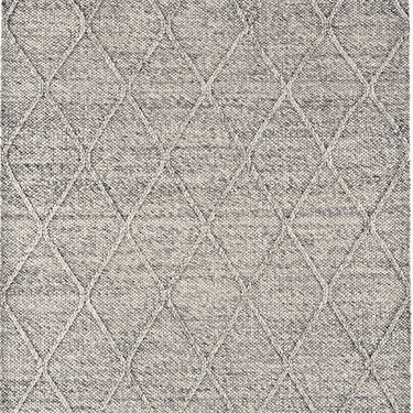 Katherine Carnaby Coast Diamond Wool and Viscose High Quality Hand Woven CD03 Grey Marl Rug