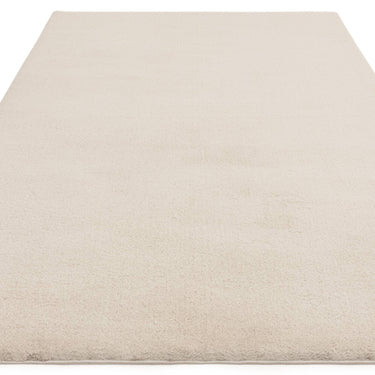 Asiatic London Como Ultra Soft Silky High Shine Velvety Ivory Jute Shaggy Textured Rug