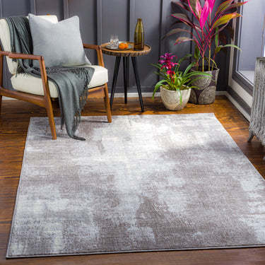 Wanderlust 2322 Taupe Grey Jute Abstract Scandi Rug