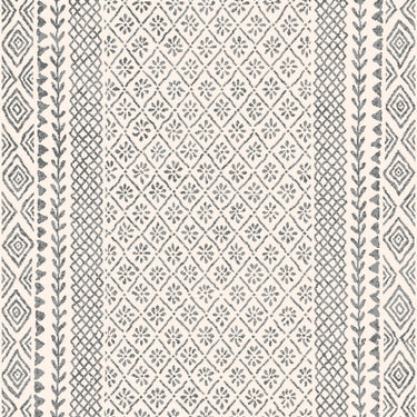 Bahar Geometric Global Grey Rug