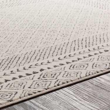 Bahar Geometric Global Skandi Grey, Charcoal & Light Beige Rug