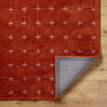 Brook Modern Wool Terracotta Rug