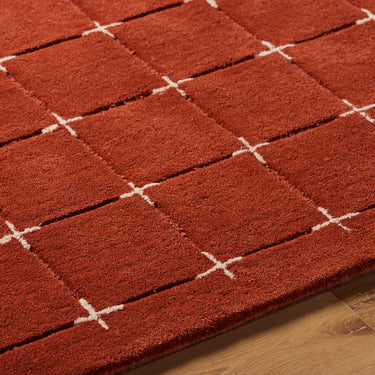 Brook Modern Wool Terracotta Rug