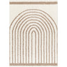 Birmingham Global Plush Soft Pile Shaggy Cream, Ivory & Tan Rug - Large Plus 160x213 cm (5'3'' x 7')