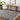 Birmingham Modern Checkboard Soft Plush Pile Shaggy Grey, Ivory & Black Rug