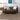 Kimi Becki Owens Modern Solid And Border Fringe Global Grey, Light Brown & Black Rug