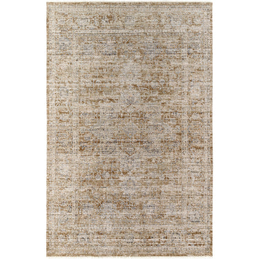 Margaret Becki Owens Traditional Washable Brown Rug