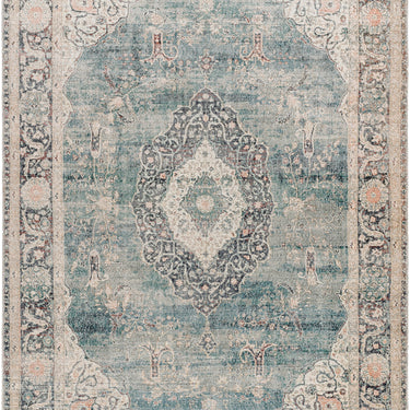 Marlene Becki Owens Vintage Traditional Vintage Boho Blue Rug