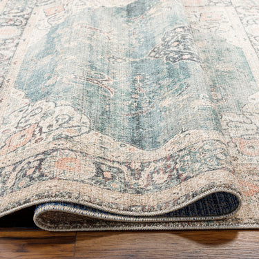 Marlene Becki Owens Vintage Traditional Vintage Boho Blue Rug
