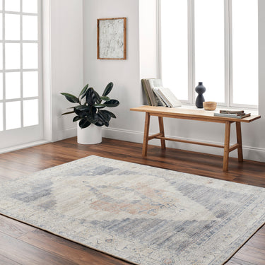 Luca Becki Owens Vintage Traditional Vintage Boho Blue Rug