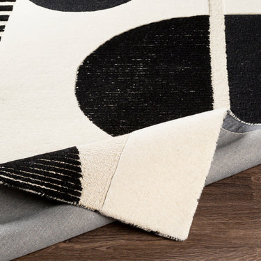 Brooklyn Modern Hand Tufted Wool Black Rug