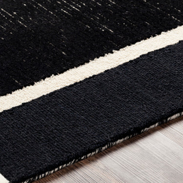 Brooklyn Modern Hand Tufted Wool Black Rug