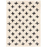 Beni Shaggy Modern Cream & Black Rug - Large Plus 160x213 cm (5'3'' x 7')