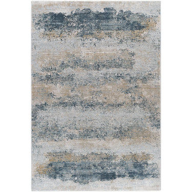 Brunswick Abstract Modern Blue & Blue Beige Grey Rug - Large Plus 152x225 cm (5' x 7'5'')