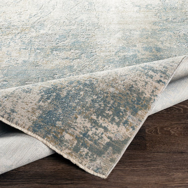 Brunswick Abstract Modern Blue & Blue Grey Beige Rug