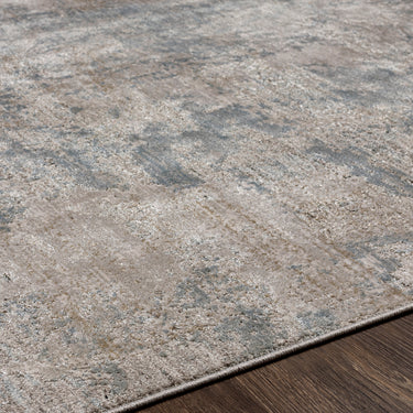 Brunswick Abstract Modern Blue & Blue Grey Beige Rug