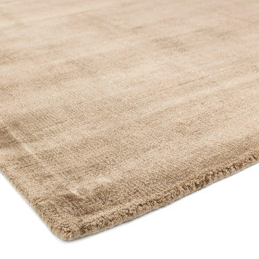 Blade Plain Silky Hand Woven Viscose Soft Shiny Rug Runner in Champagne Gold