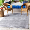 Eagean Tribal EAG2345 Design Black White Indoor Outdoor Washable Polypropylene Geometric Rug - Medium 130x180 cm (4'3"x5'11")