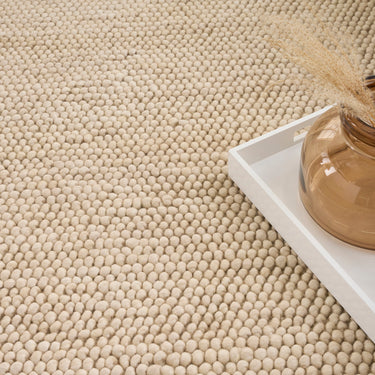 DKNY Pure Knots DKP01 Hand Made Plush Chunky Loop Texture Beige Rug
