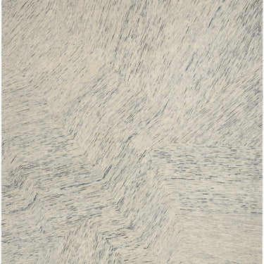 DKNY Pure Angles Tufted Linear Pattern Grey Handmade Wool Abstract Textured Rug