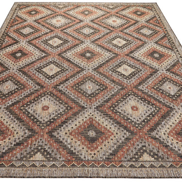 Consept Looms Sumac SUM101 Flatweave Classic Tribal Rust Indoor Outdoor Polypropylene Traditional Geometric Rug