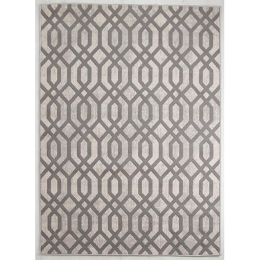 Balletto 18FA Rug Moroccan Trellis Patterned Soft Rugs in Beige Grey Ochre Colours