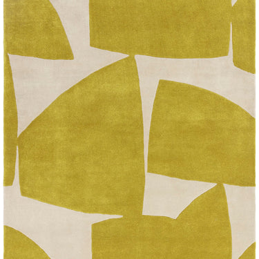 Asiatic London Romy Cartreuse Kite Tufted Retro Yellow Wool Abstract Modern Rug