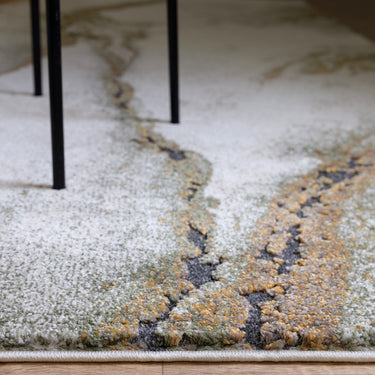 Asiatic London Mirage Oasis Marbled Texture Green Polypropylene Abstract Textured Rug