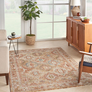 Nourison Sahar Elegance SHR01 Rust Persian Traditional Vintage Floral Rug