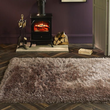 Origins Extravagance High Pile Fluffy Shaggy Mink Rug