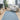 Origins My Denim Blue Washable Non-Slip Polypropylene Shaggy Rug - Small 80x120 cm (2'6"x4')