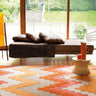 Matrix Cuzzo Sienna Tufted Orange Pink Beige Wool Geometric Textured Rug - Medium 120x170 cm (4'x5'6")