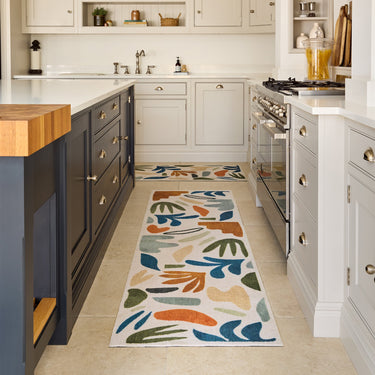 My Mat Studio Collection Tierra Hallway Entryway Runner Rug in Multi Colours 65 x 230 cm