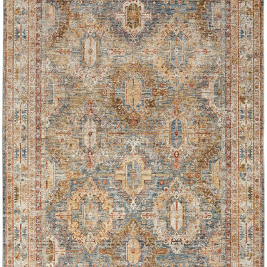 Nourison Sahar Elegance SHR01 Blue Persian Traditional Vintage Floral Rug