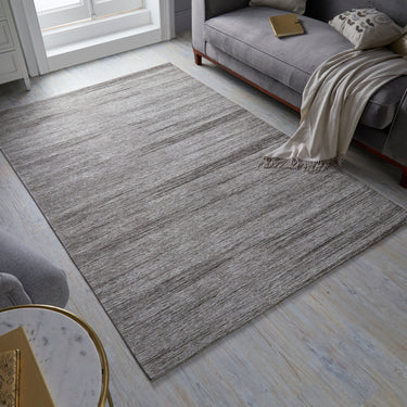 Manhattan Lenox Acrylic Chenille Rugs Grey 155x230cm (5'1''x7'7'')