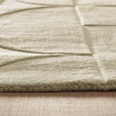 Origins Penny 3D Hand Carved Geometric Wool Rug