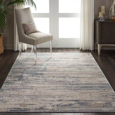 Rustic Textures RUS04 Modern Abstract Rug in Beige Grey