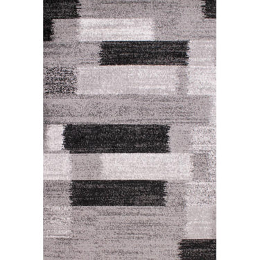 Modern Spirit Mosaic Abstract Design Rug Hallway Runner in Red, Pink, Grey, Brown, Teal and Gold
