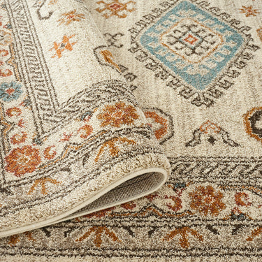 Cashmere 5567 Cream Oriental Traditional Floral Kilim Hallway Runner Rug