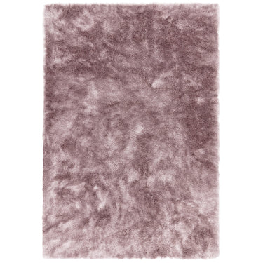 Asiatic London Whisper Silky Shiny High Pile Pink Shaggy Textured Plush Rug