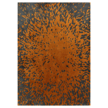 Asiatic London Wilder Splash Spice Orange Animal Inspired Cotton Textured Modern Rug
