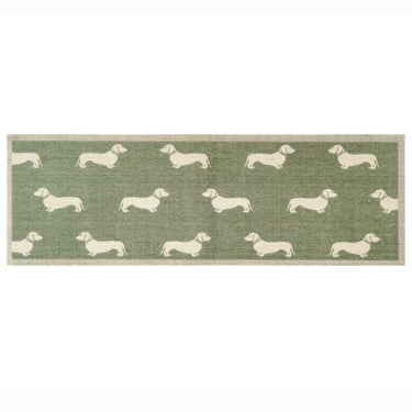 Emily Bond Peggy Sage Green Washable Non-Slip Indoor Rug and Runner