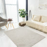 URCO Super Comfy Silver Shaggy Plush Soft Rug - Medium 120x160 cm (4'x5'4")