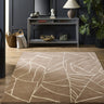 Origins Kintsugi Tufted Japanese-Inspired Art Natural Stone Cream Wool Abstract Textured Rug - Medium 120x170 cm (4'x5'6")