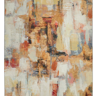 Consept Looms Lux LUX03 Machine Multicolour Washable Non-Slip Abstract Geometric Rug