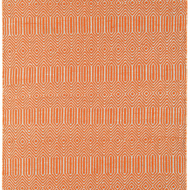 Sloan Hand Woven Flatweave Ethnic Rug or Runner in Orange