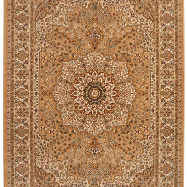 Consept Looms Grand Heritage GH101 Medallion Million Point Classic Beige Cream Polypropylene Persian Oriental Rug