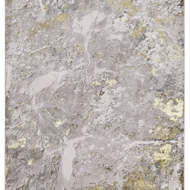 Aurora AU06 Lustre Gold Yellow Modern Shiny Abstract Marbled Pattern Rug